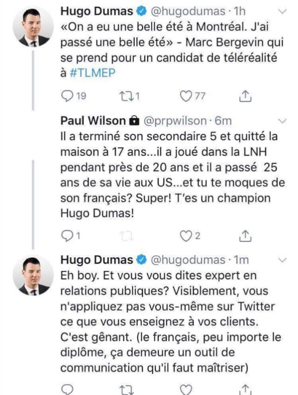 Pour le nouveau BOSS des communications, ça part mal...