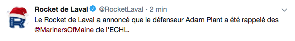 Pourquoi le Rocket rappelle un défenseur de la ECHL ?