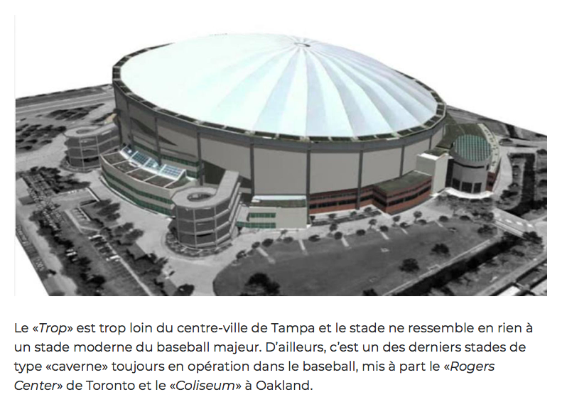 Pourquoi les Rays vont déménager à Montréal..