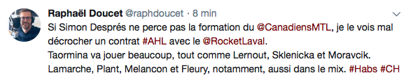Pourquoi Simon Despres est encore là DEBORD ???