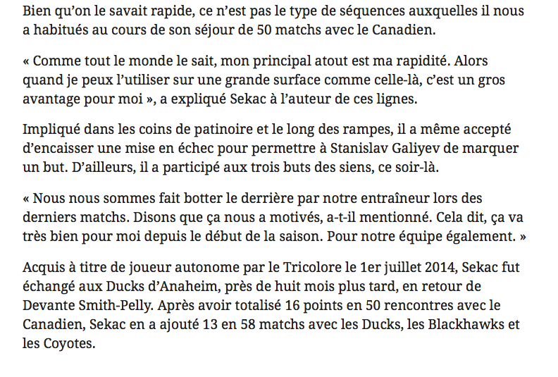 Première fois que Jiri Sekac parle...depuis toutes les RUMEURS...