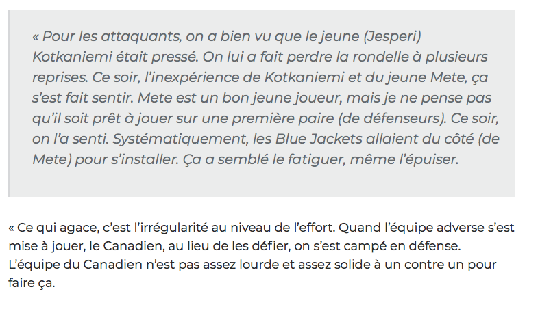 Quand la PIRE DÉFENSIVE de l'HISTOIRE de la LNH...se campe en défense...