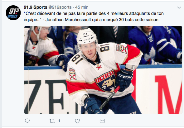 Quand on voit Jonathan Marchessault être FRUSTRÉ comme ça...