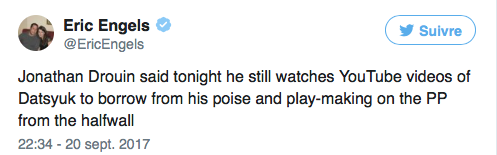 Quand on vous disait que Jonathan Drouin était le PAVEL DATSYUK QUÉBÉCOIS...
