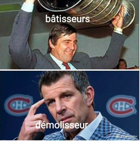 Quand tu penses que c'est à cause de Serge Savard... Si Marc Bergevin a été engagé....