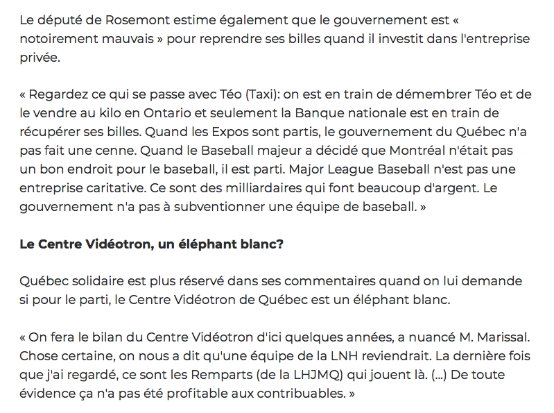 Quebec SOLIDAIRE est en train de tout gâcher....