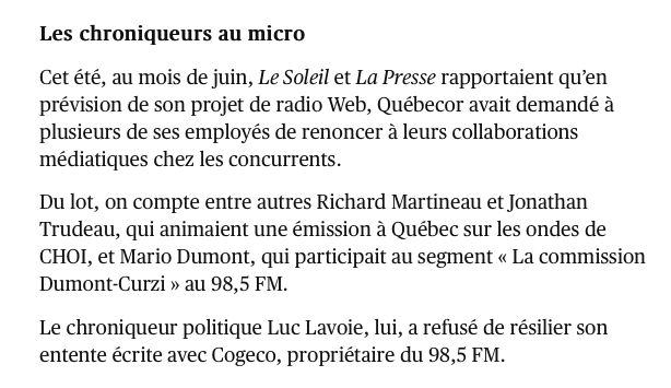 Quebecor, la nouvelle radio vs la MATERNELLE...