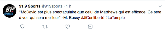 Quelqu'un peut nous expliquer...Ce que nous dit Mike Bossy?