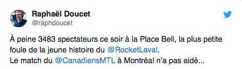 Qu'est-ce qui se passe ? La vedette n'attire pas les foules ???