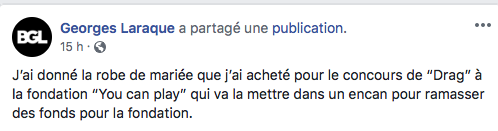 Qui voudrait la ROBE de DRAG QUEEN du GROS GEORGES?????
