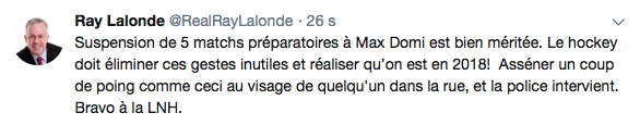Ray Lalonde a pris Max Domi dans son pool ou quoi...