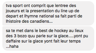 RDS doit prendre exemple....sur TVA SPORTS....