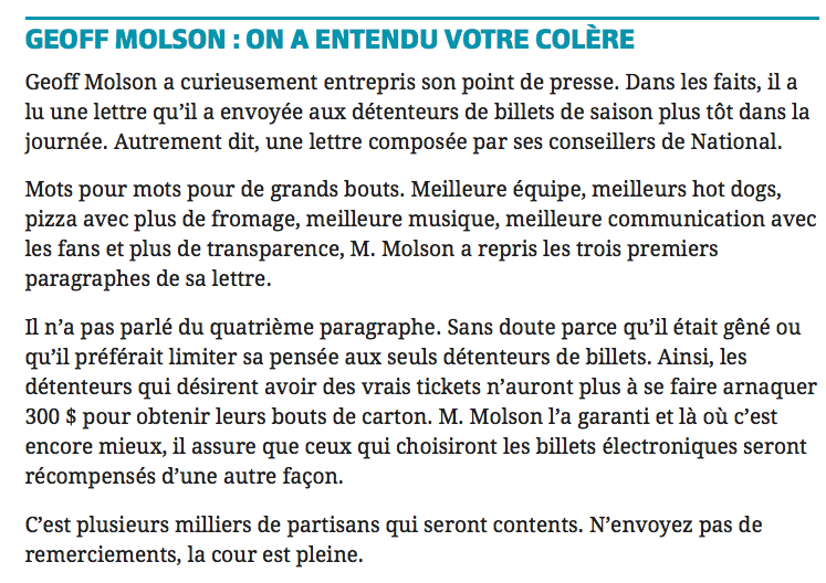 Réjean se demande encore qui sont les POMMES POURRIES..