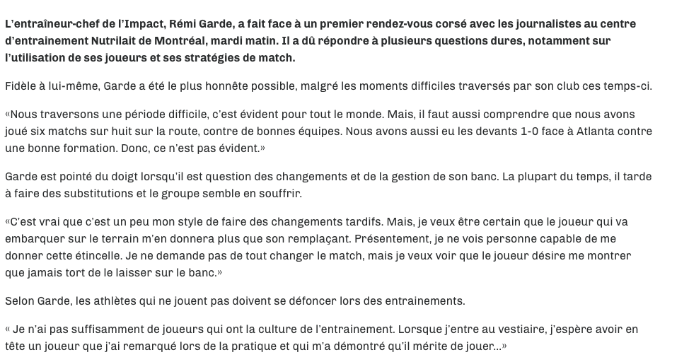 Rémi Garde PÈTE sa COCHE contre les journalistes...Et HUMILIE ses joueurs...