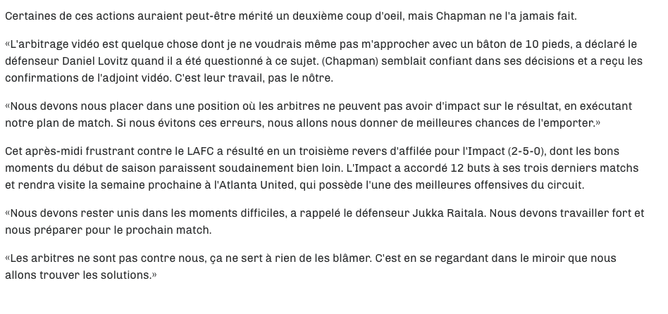 Rémi Garde se la joue CLAUDE JULIEN...