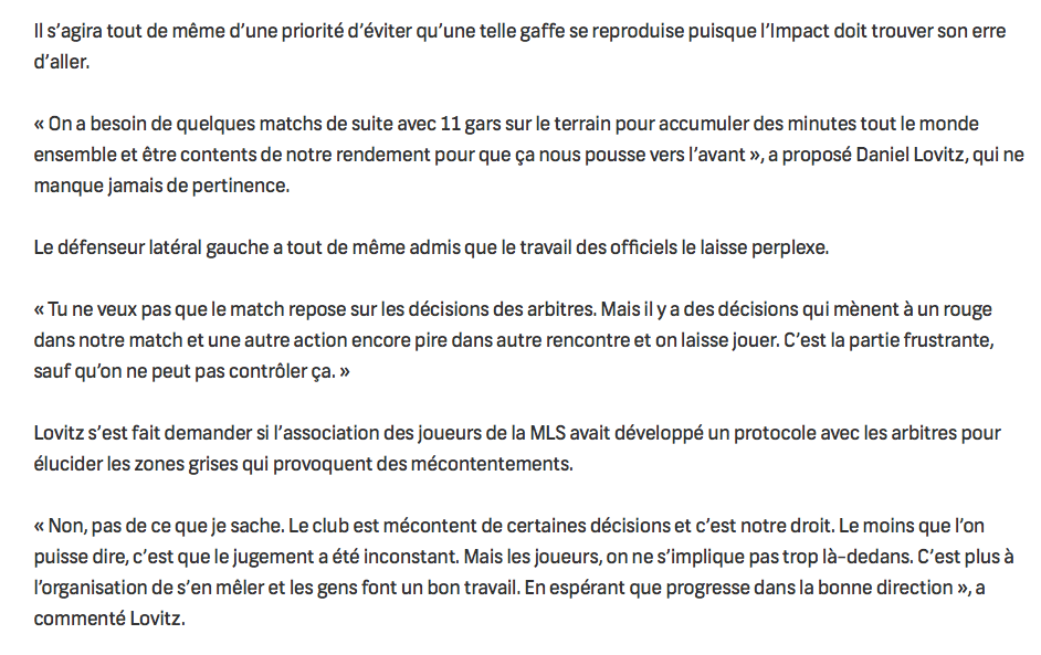 Rémi Garde...est comme Claude Julien..