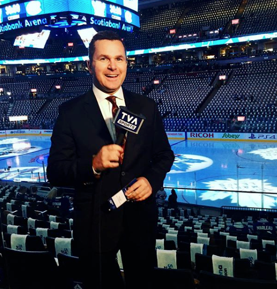 Renaud Lavoie, avait perdu son programme du match hier...HAHA...