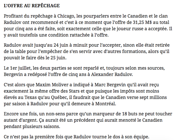 Renaud Lavoie doit arrêter la DROGUE...FORTE...