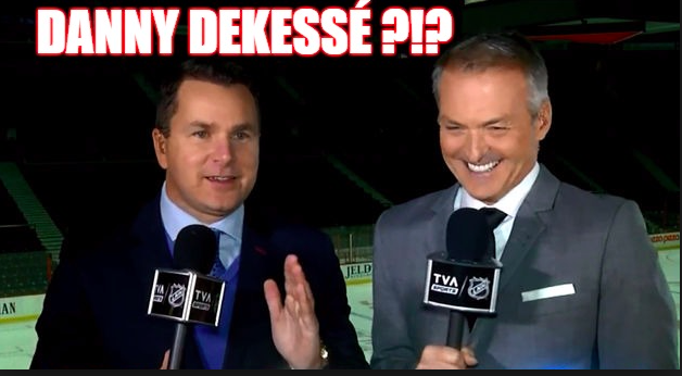 Renaud Lavoie LICHE le CUL de Marc Bergevin en ce moment sur TVA Sports..