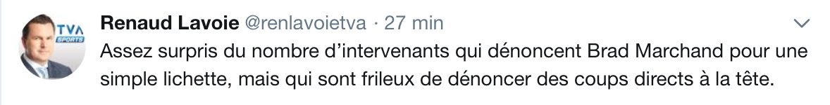 Renaud Lavoie, qui utilise le mot LICHETTE, ça va BEN ensemble...