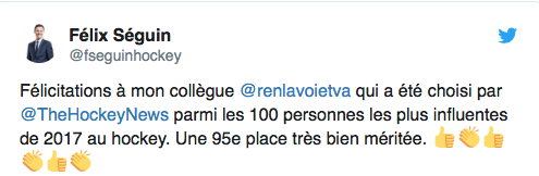 Renaud Lavoie...95e...des personnalités les plus influentes du hockey..SELON SON BOSS...