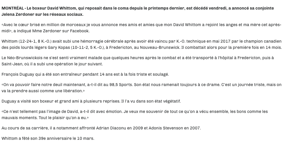 Repose en paix Dave...