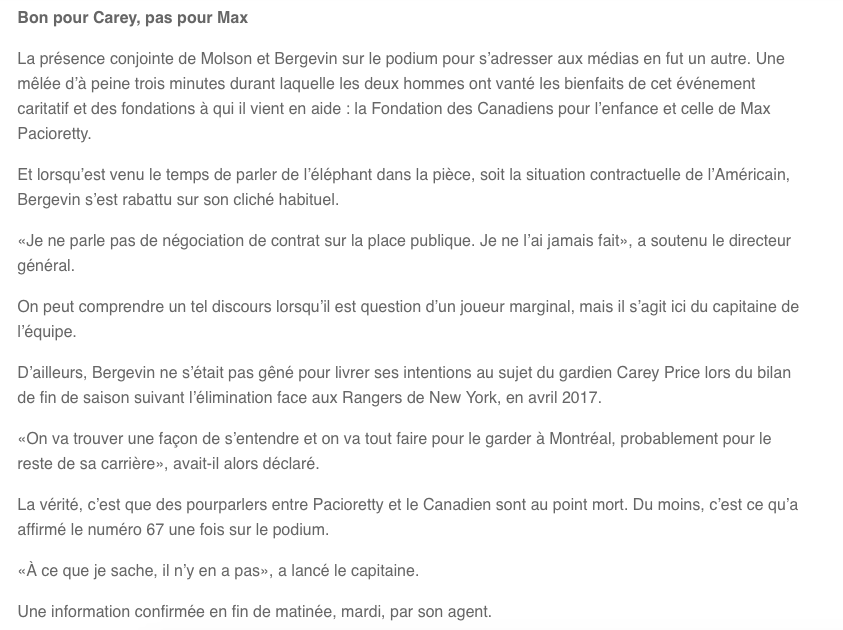 Rodger Brulotte a dû intervenir!!!!!