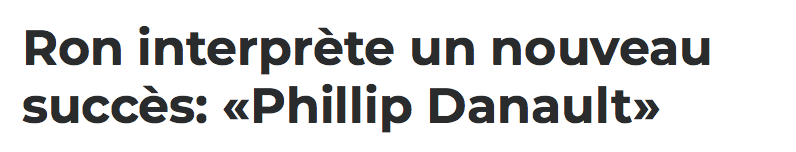 Ron Fournier... Doit vraiment arrêter de faire des chansons...