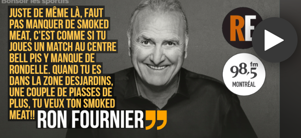 Ron Fournier et le SCANDALE du SMOKED MEAT....