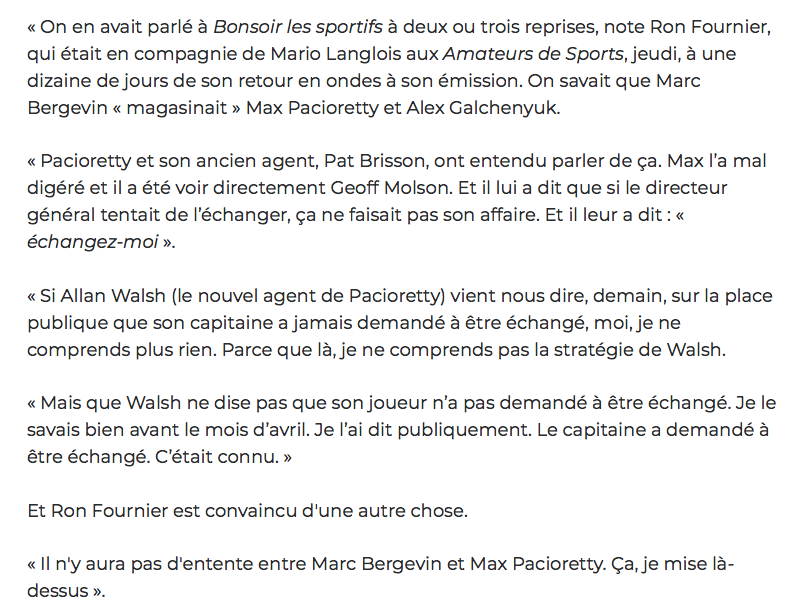 Ron Fournier...JALOUX de Martin Leclerc..
