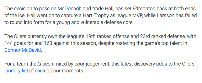 Ryan McDonagh est passé à deux doigts d'être échangé à Edmonton.