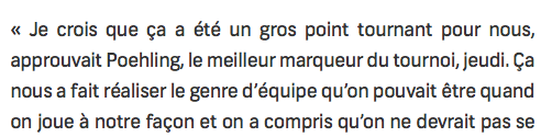 Ryan Poehling....fut l'ÉLECTROCHOC!!!!