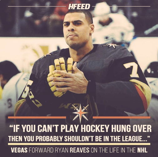 Ryan Reaves sait de quoi il parle...HAHA...