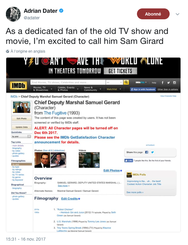 Samuel Girard....A déjà son SURNOM..