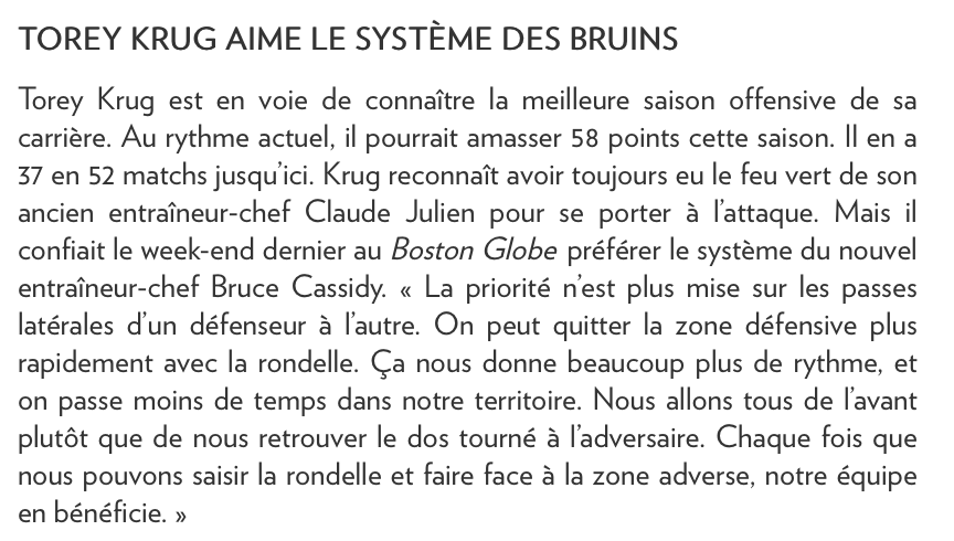 Se faire HUMILIER par Torey Krug publiquement...
