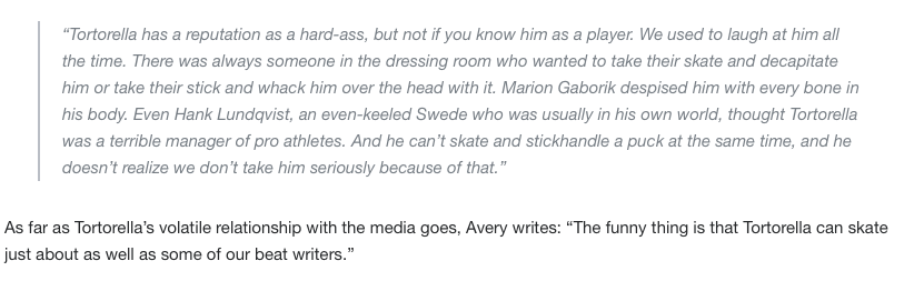 Sean Avery...CRACHE sur John Tortorella...