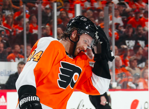 Sean Couturier encore blessé....