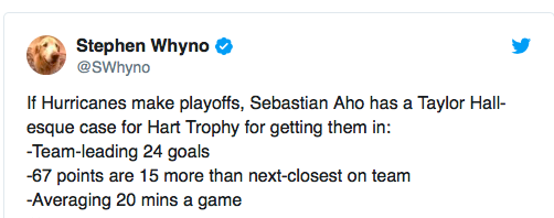 Sebastian Aho pour le HART?