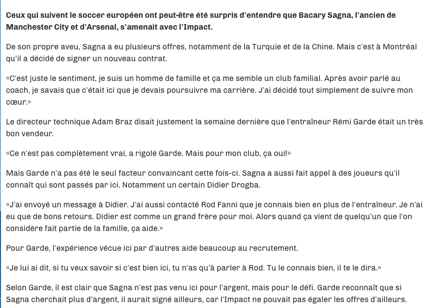 Séduit parce que c'est le seul club qui le voulait?