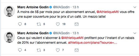 Selon Godin, le CH va CHOKER...et son site à 5 $ lui?