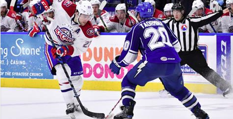 Selon l’entraîneur du Crunch du Syracuse, Benoît Groulx, Matt Taormina est un VOL du CH...