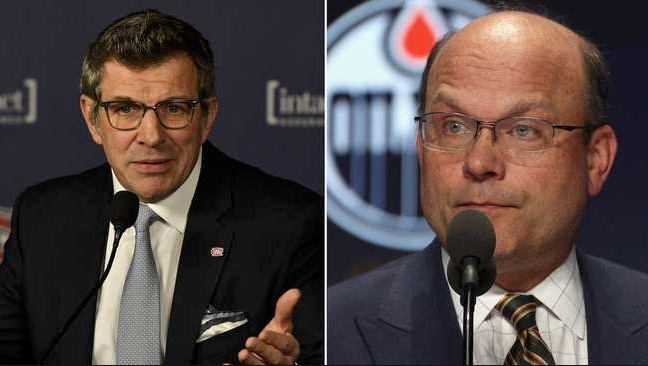 Selon Sportsnet, ça va se jouer entre Marc Bergevin et Peter Chiarelli...