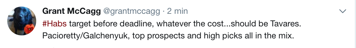 Selon un ancien recruteur du CH, Montréal devra viser John Tavares...