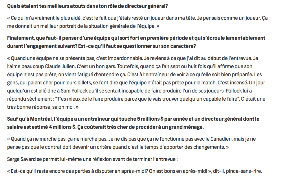 Serge Savard....C'EST TA FAUTE!!!!!!