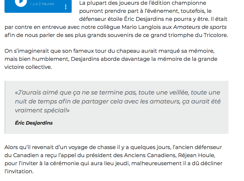 Sérieux Éric...Tu aurais pu te bouger...