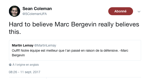 Sérieux..Marc Bergevin n'a pas tort..