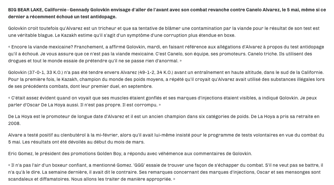 Ses MUSCLES MARQUÉS...par les INJECTIONS...comme un ancien du CH qui....