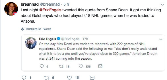 Shane Doan HUMILIE Alex Galchenyuk..
