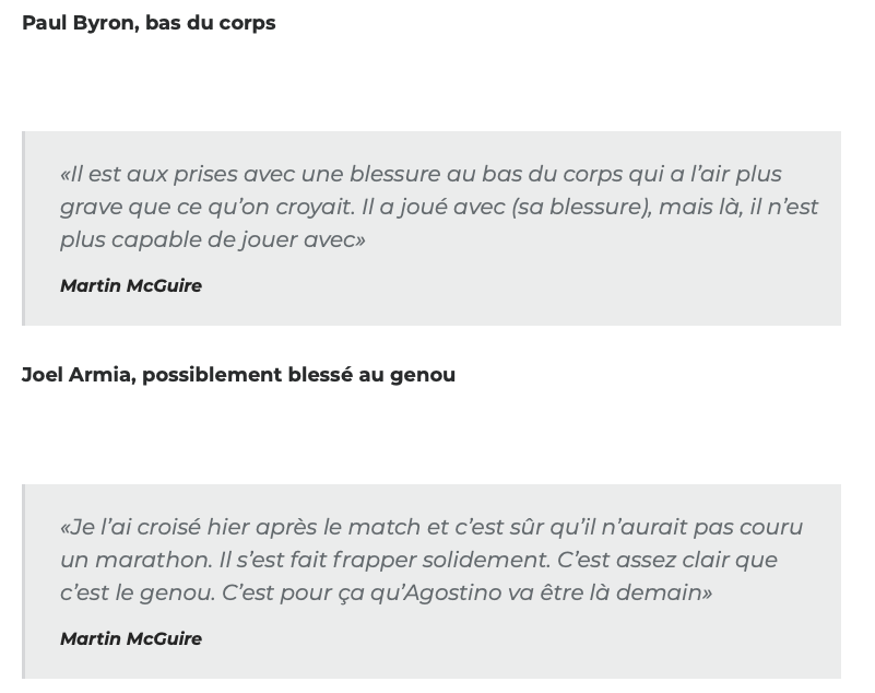 Shea Weber de retour...avant Paul Byron??????