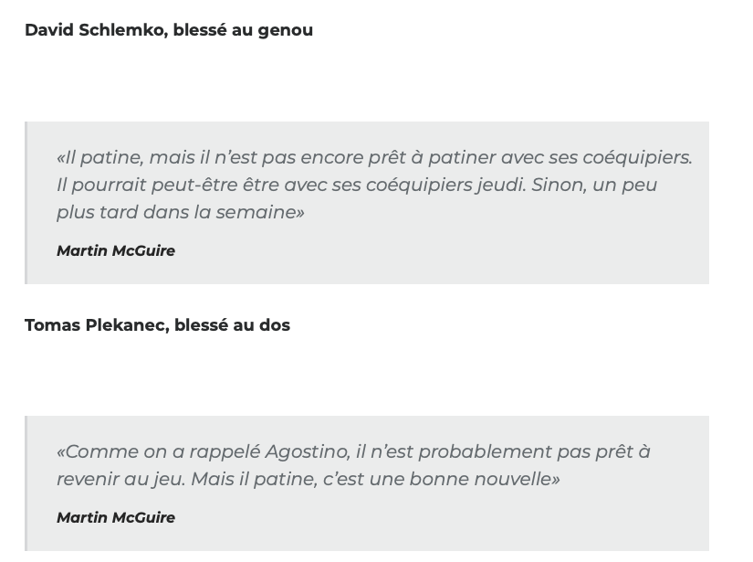 Shea Weber de retour...avant Paul Byron??????